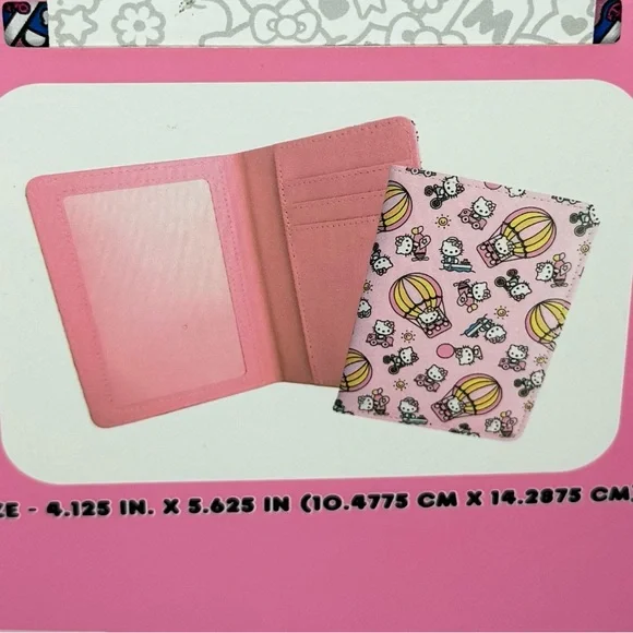 Hello Kitty Hot Air Balloon Travel Passport Cover - Picture 4 of 5